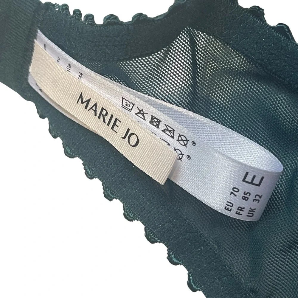 NWT Marie Jo Jane Push Up Bra Removable Pads Floral Embroidered Lace 32DD